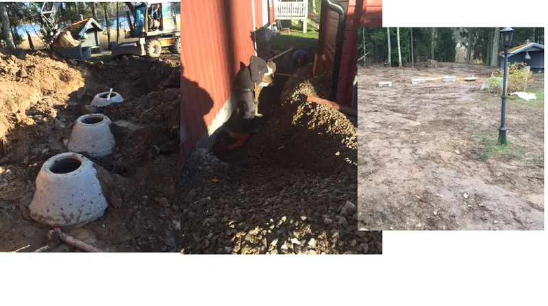 Det nya avloppet är på gång